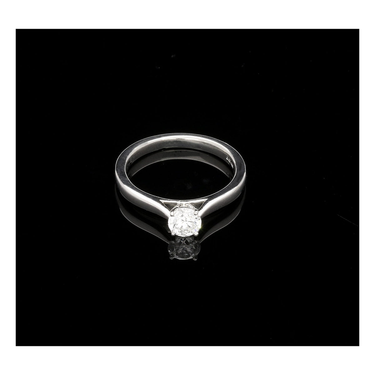 Platinum IGI Certified 0.40ct Diamond Engagement Ring