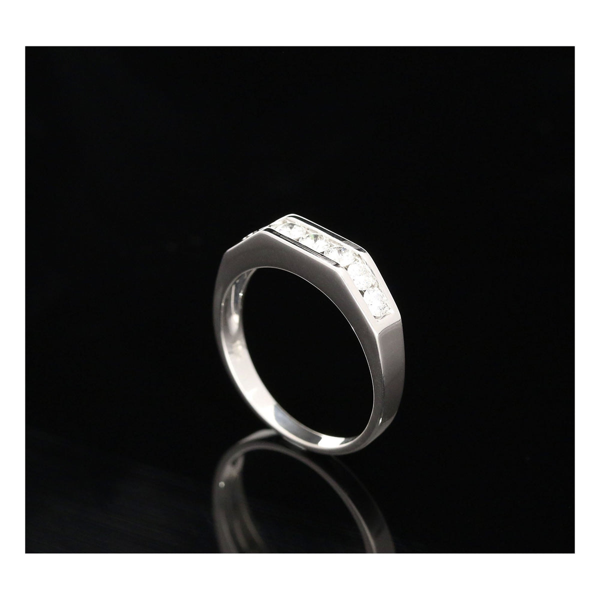 18ct White Gold 0.525ct Half Eternity Ring