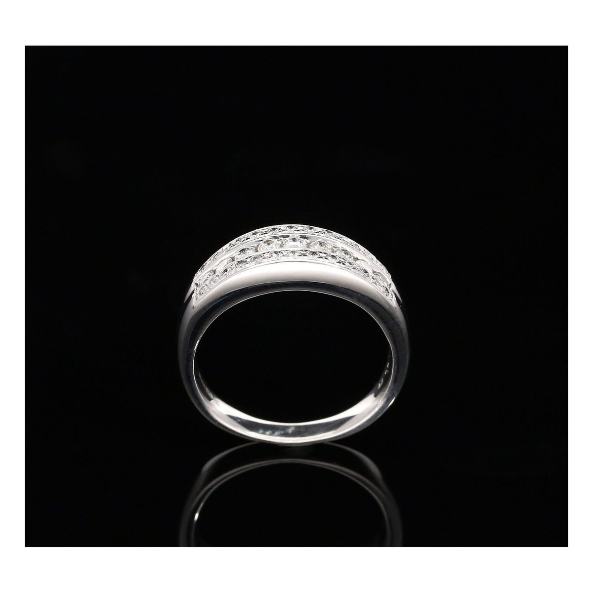 18ct White Gold 0.50ct Fancy Half Eternity Ring