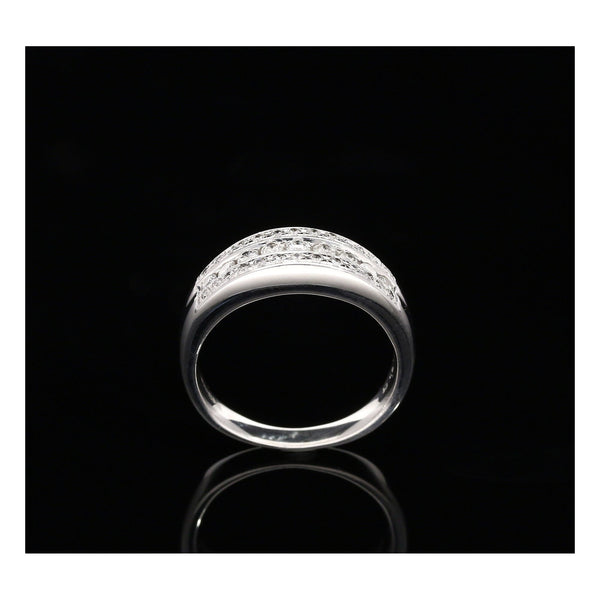 18ct White Gold 0.50ct Fancy Half Eternity Ring