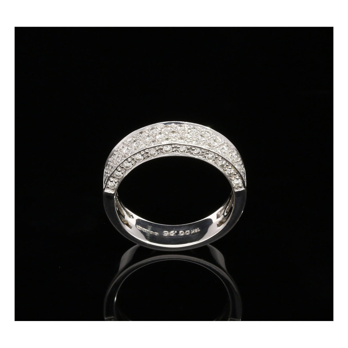 18ct White Gold 0.95ct Diamond Ring