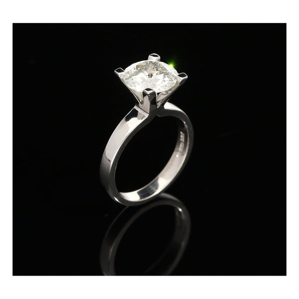 18ct White Gold Large Diamond Engagement Ring - 2.98ct