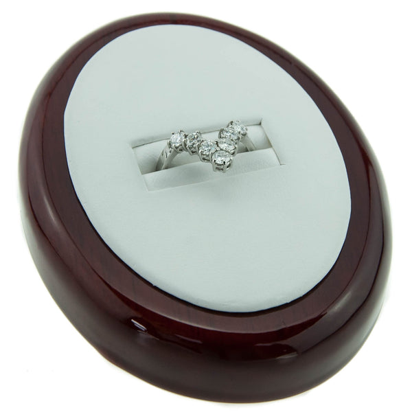 18ct white Gold 1.00ct Diamond Wishbone Ring