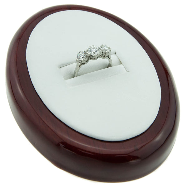Platinum 1.50ct 3 Stone Ring