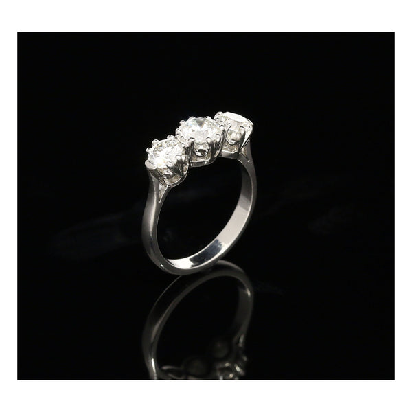 Platinum 1.50ct 3 Stone Ring