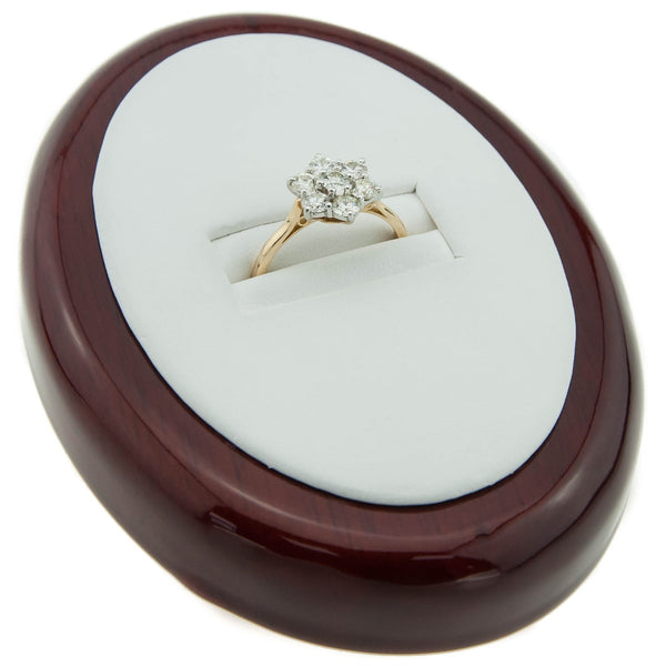 18ct Yellow Gold 1.15ct Diamond Cluster Ring