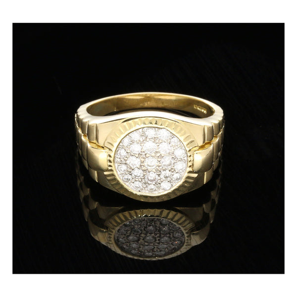 Men's 18ct Gold 1.00ct Diamond Ring - Z+4