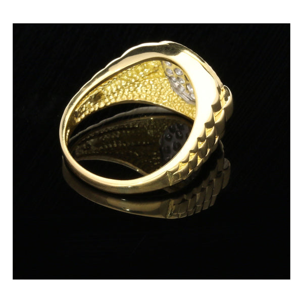 Men's 18ct Gold 1.00ct Diamond Ring - Z+4