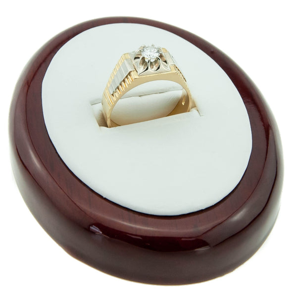 18ct Yellow Gold Men's Diamond Ring - 0.53ct - SI1/SI2 - H/I