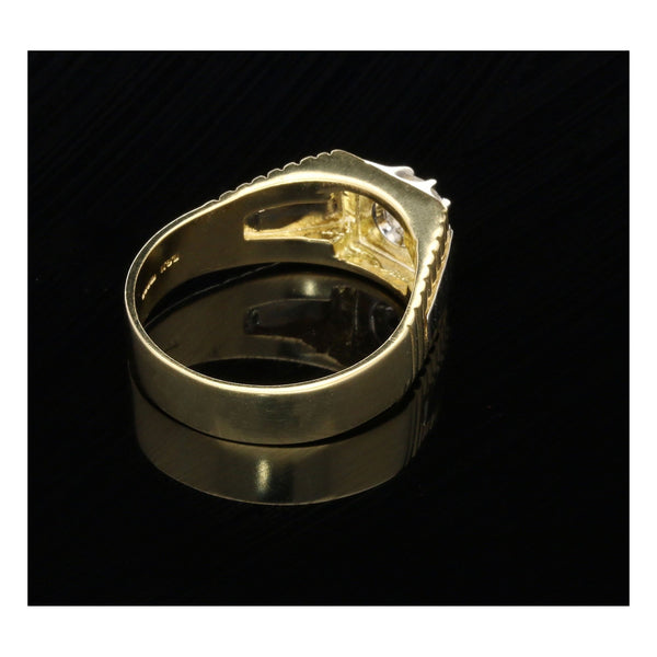 18ct Yellow Gold Men's Diamond Ring - 0.53ct - SI1/SI2 - H/I