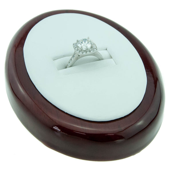 2.06ct Diamond Halo Engagement Ring - 18ct White Gold