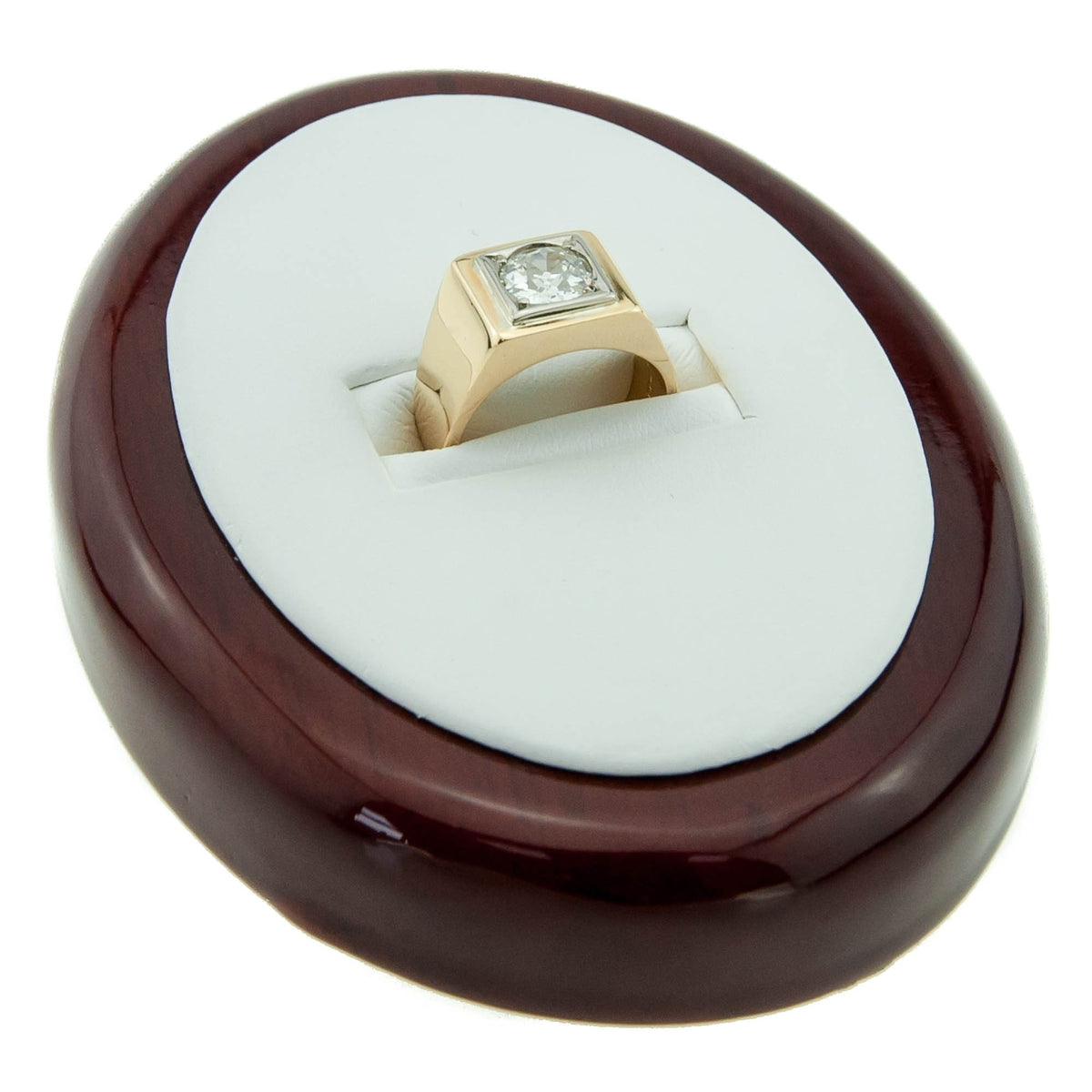 18ct Yellow Gold Men's Diamond Signet Ring - 1.26ct - VS1/VS2