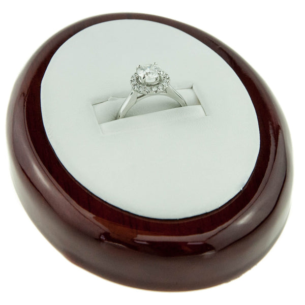 1.27ct Platinum Halo Engagement Ring