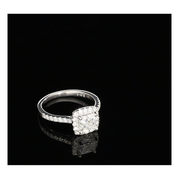 Platinum Princess Cut Engagement Ring - 1.34ct