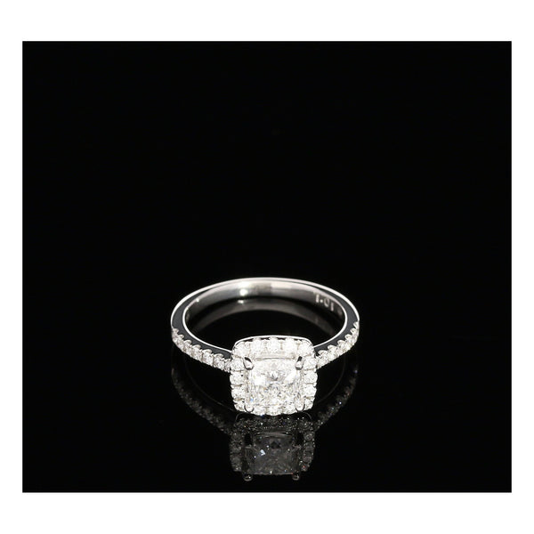 Platinum Princess Cut Engagement Ring - 1.34ct