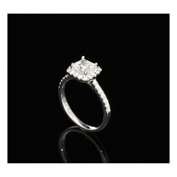 Platinum Princess Cut Engagement Ring - 1.34ct