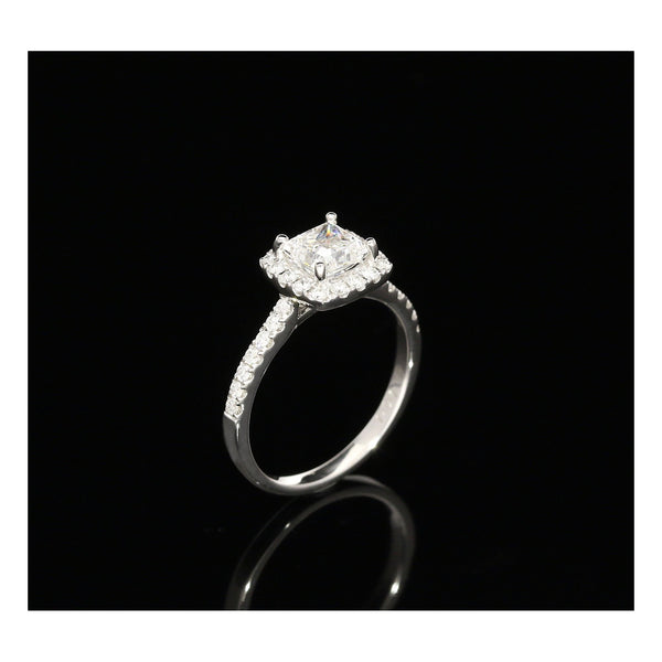 Platinum Princess Cut Engagement Ring - 1.34ct