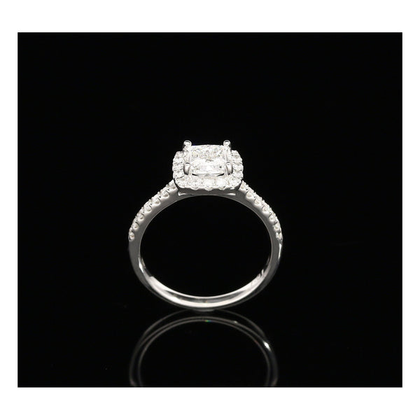 Platinum Princess Cut Engagement Ring - 1.34ct