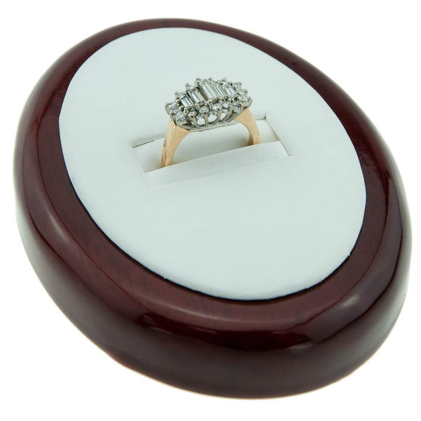 18ct Yellow Gold Diamond Cluster Ring - 1.00ct