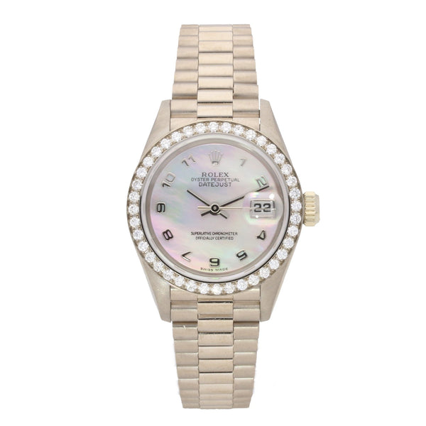 Datejust 69139 - Lady's White Gold Watch - Diamond Bezel - 1991