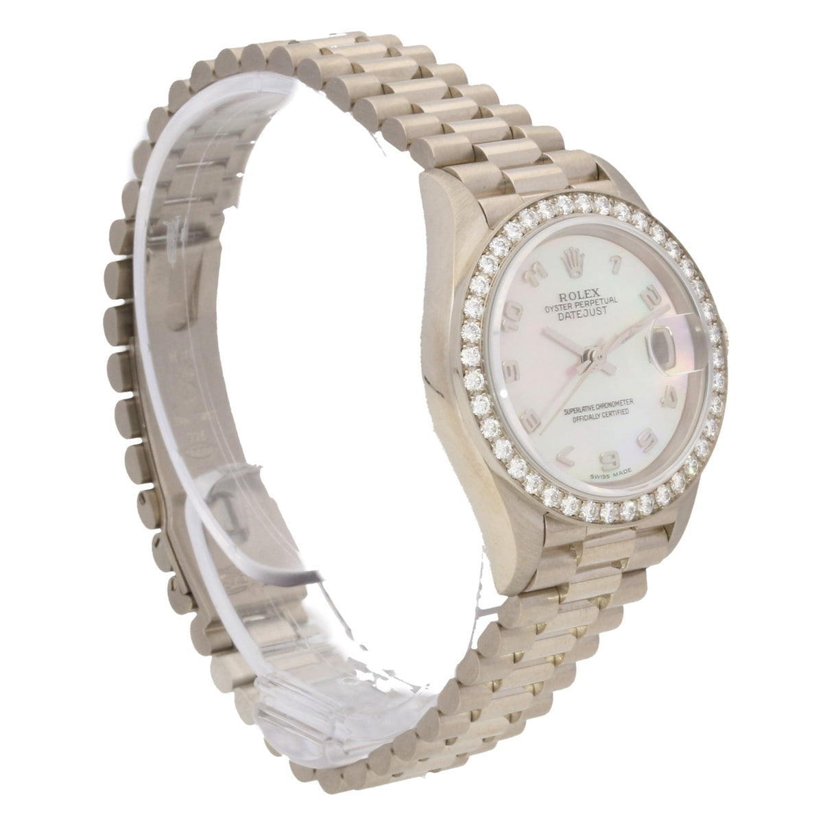Datejust 69139 - Lady's White Gold Watch - Diamond Bezel - 1991