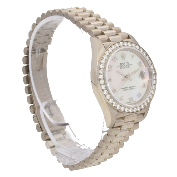 Datejust 69139 - Lady's White Gold Watch - Diamond Bezel - 1991