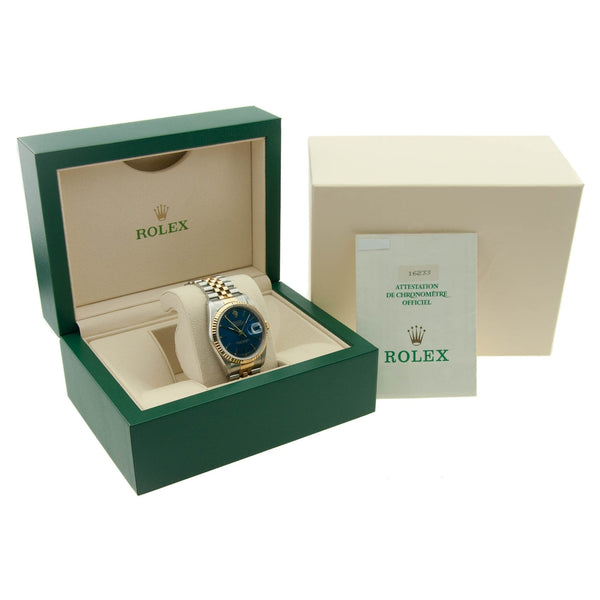 Datejust 16233 – Gents Watch – Blue Dial – 1994