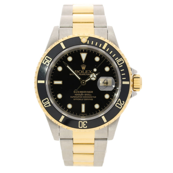 Submariner 16613 - Steel & Gold - Black - 1998