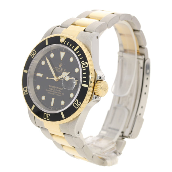 Submariner 16613 - Steel & Gold - Black - 1998