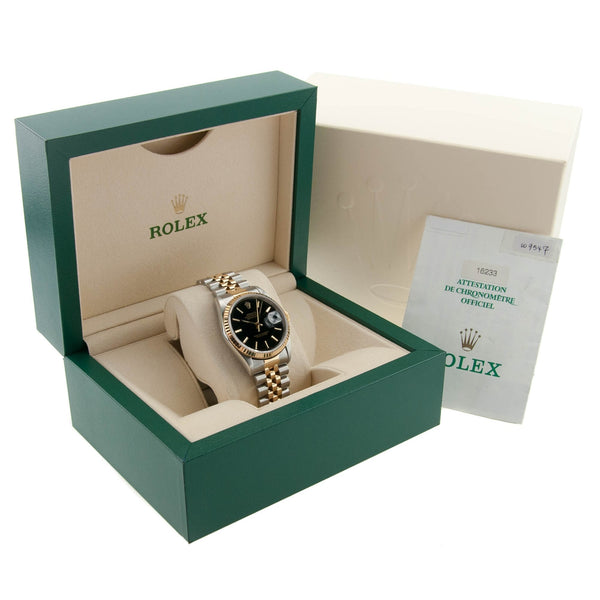 Datejust 16233 – Gents Watch – Black Dial - 1997