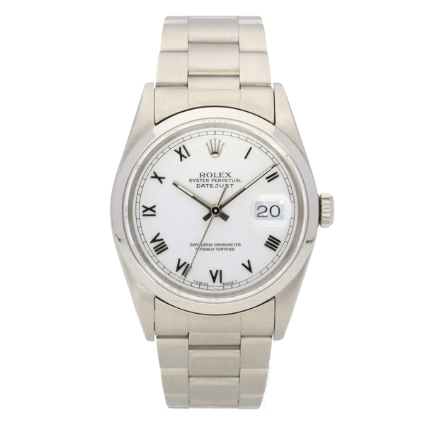Datejust 16200, White Dial, Mens Second Hand Watch, 1994