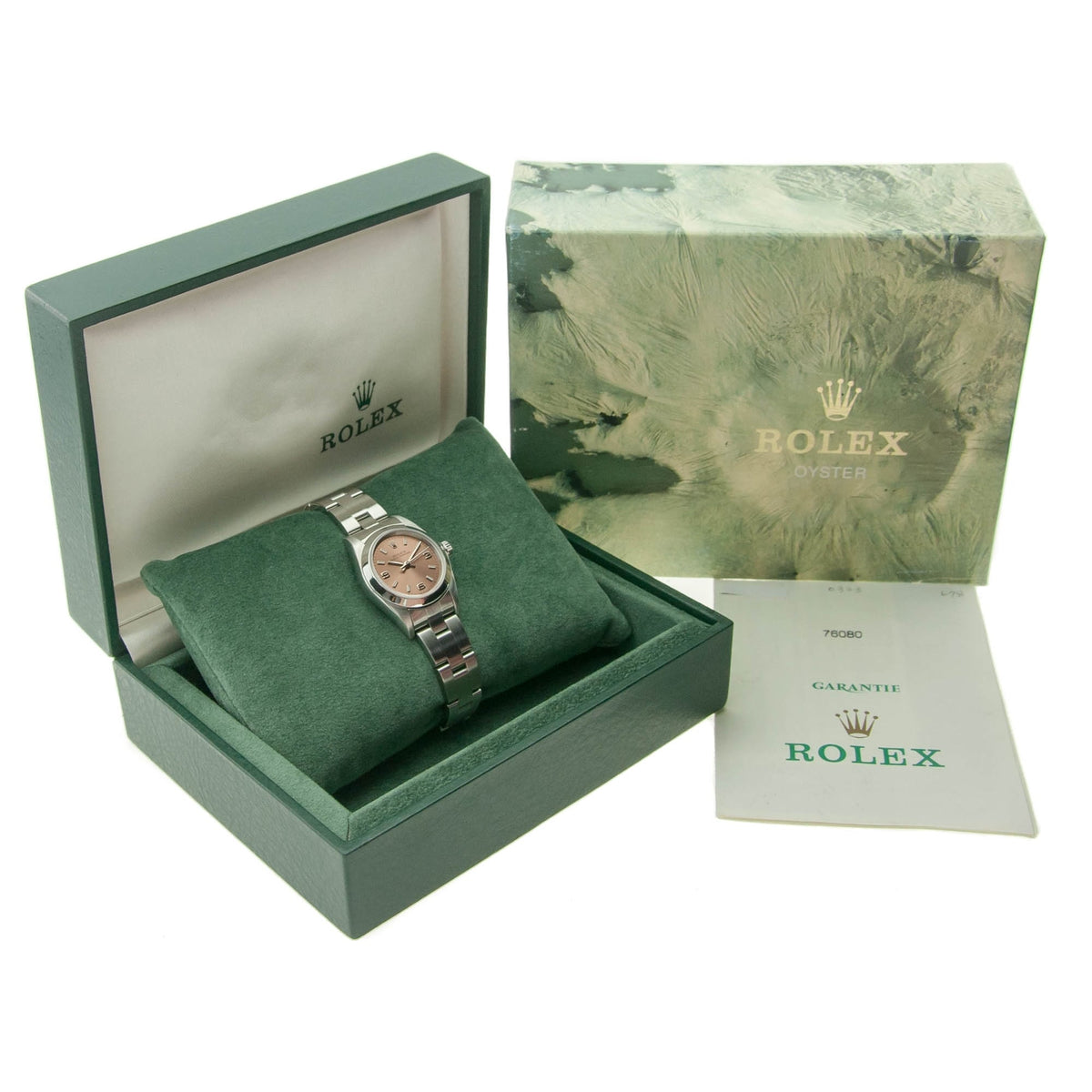 Oyster Perpetual 76080 - Ladies Watch - Copper Dial - 2001