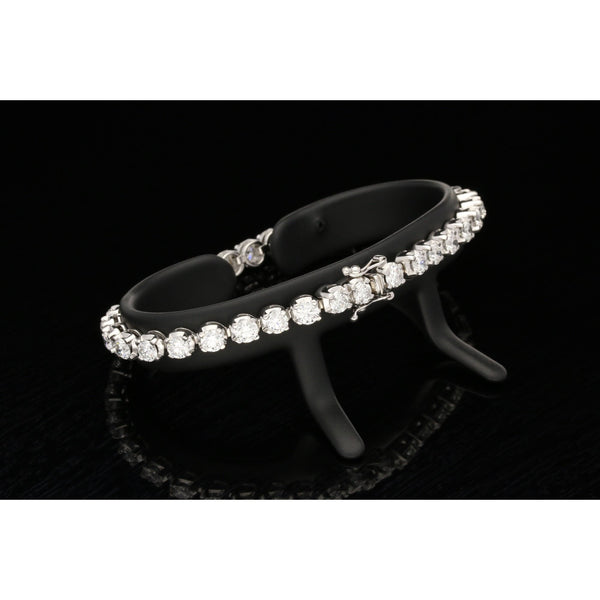 18ct White Gold Diamond Bracelet 7.82ct