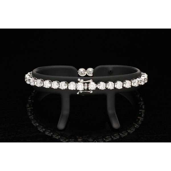 18ct White Gold Diamond Bracelet 7.82ct
