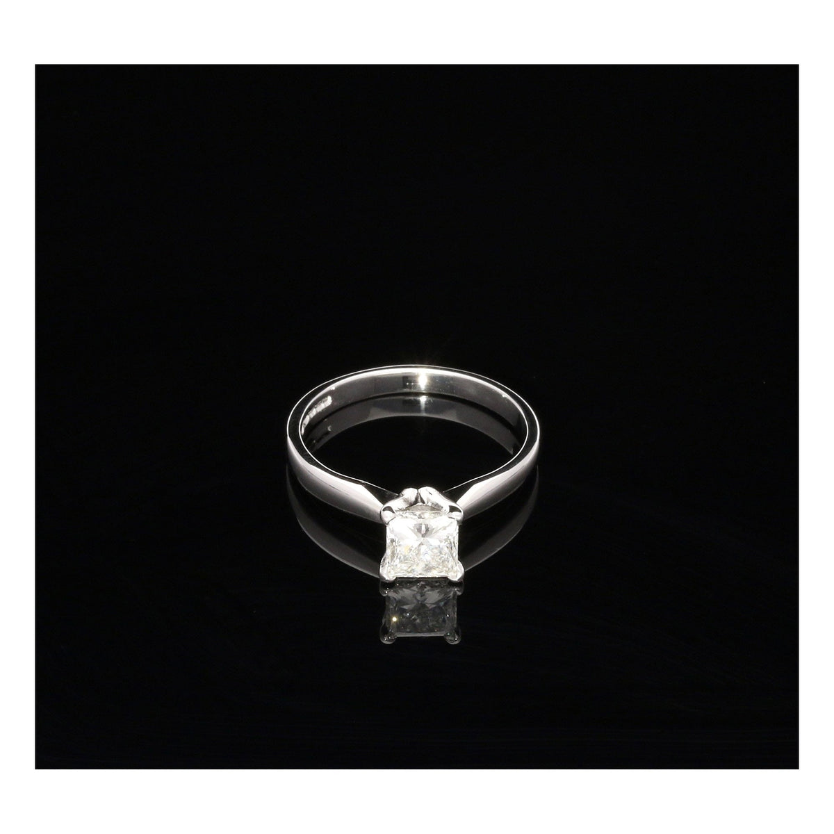 Princess Cut Four Claw Engagement Ring - 1.03ct