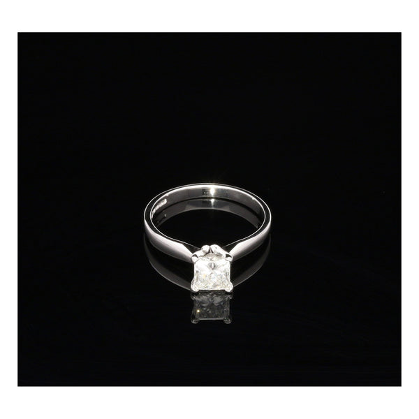 Princess Cut Four Claw Engagement Ring - 1.03ct