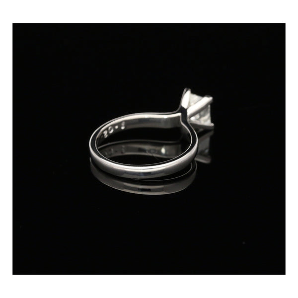 Princess Cut Four Claw Diamond Engagement Ring - 1.02ct