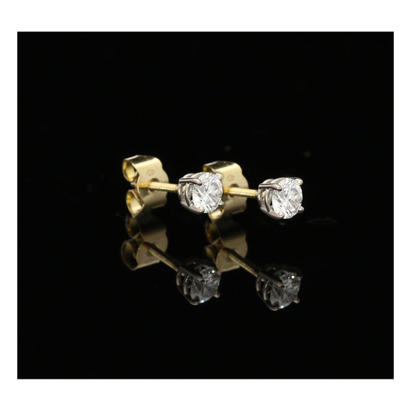 18ct Gold 0.82ct Diamond Stud Earrings