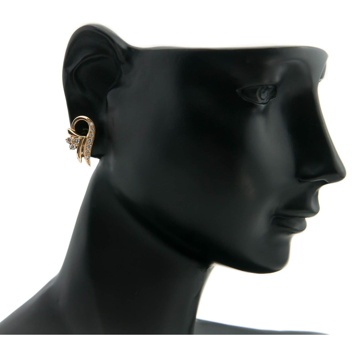 18ct Yellow Gold Diamond Spray Earrings - 0.42ct