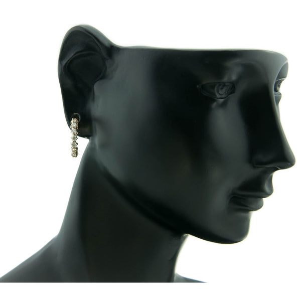 9ct Yellow Gold Diamond Hoop Earrings - 0.50ct