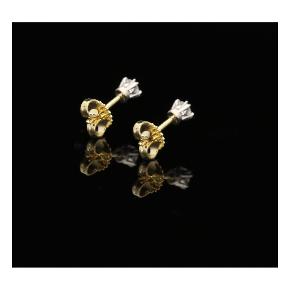 Diamond Stud Earrings - 18ct Gold - 0.30ct