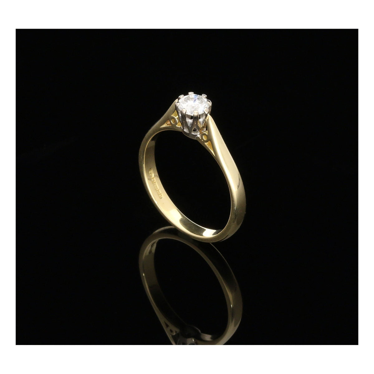 18ct Yellow Gold Engagement Ring - 0.33ct