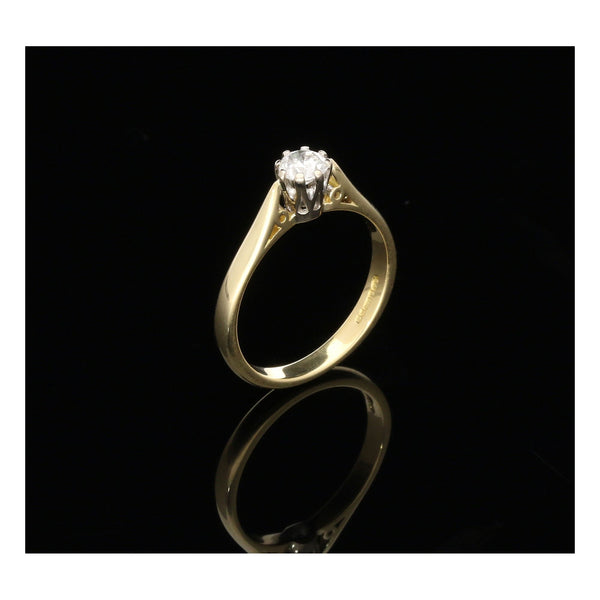 18ct Yellow Gold Engagement Ring - 0.33ct