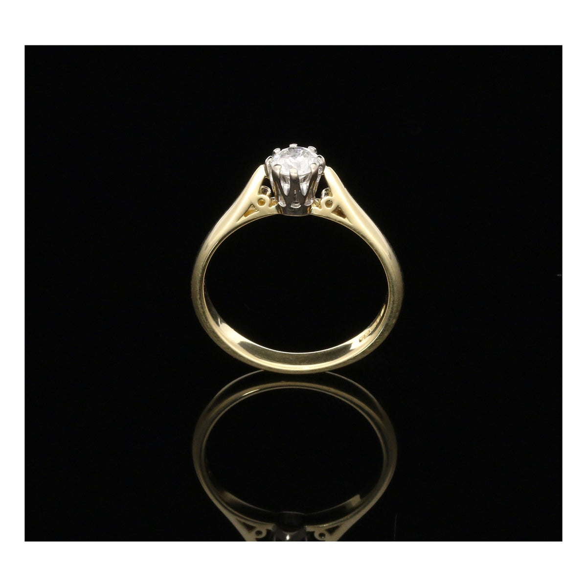 18ct Yellow Gold Engagement Ring - 0.33ct