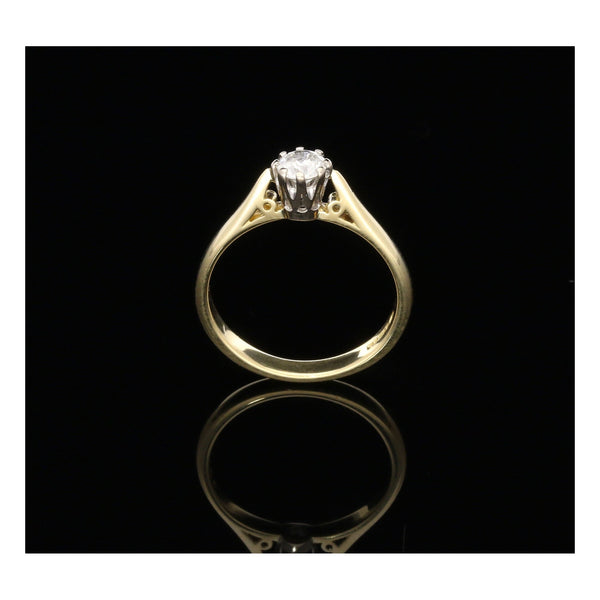 18ct Yellow Gold Engagement Ring - 0.33ct