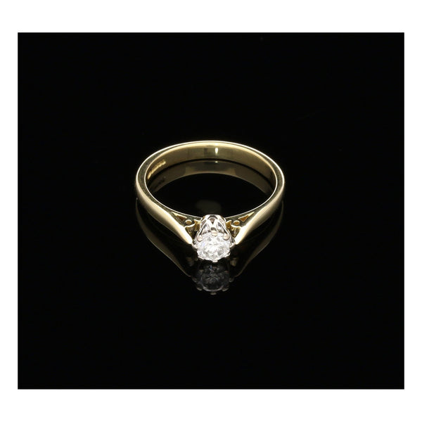 18ct Yellow Gold Engagement Ring - 0.33ct