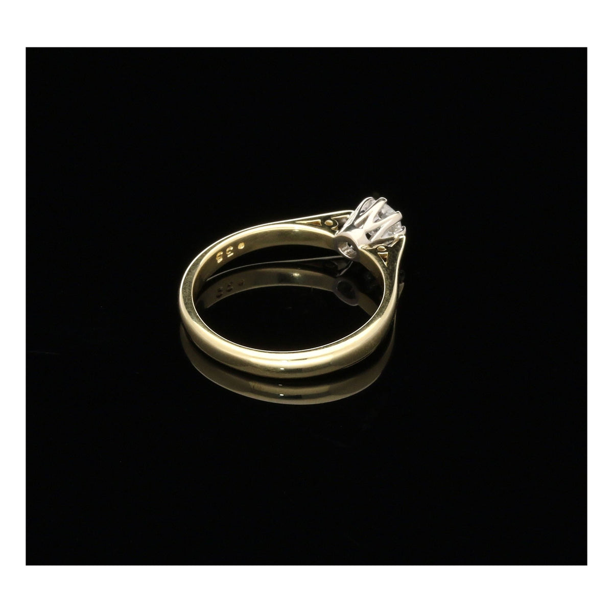 18ct Yellow Gold Engagement Ring - 0.33ct