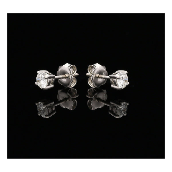 18ct White Gold Diamond Studs - 0.80ct - VS2 - G/H