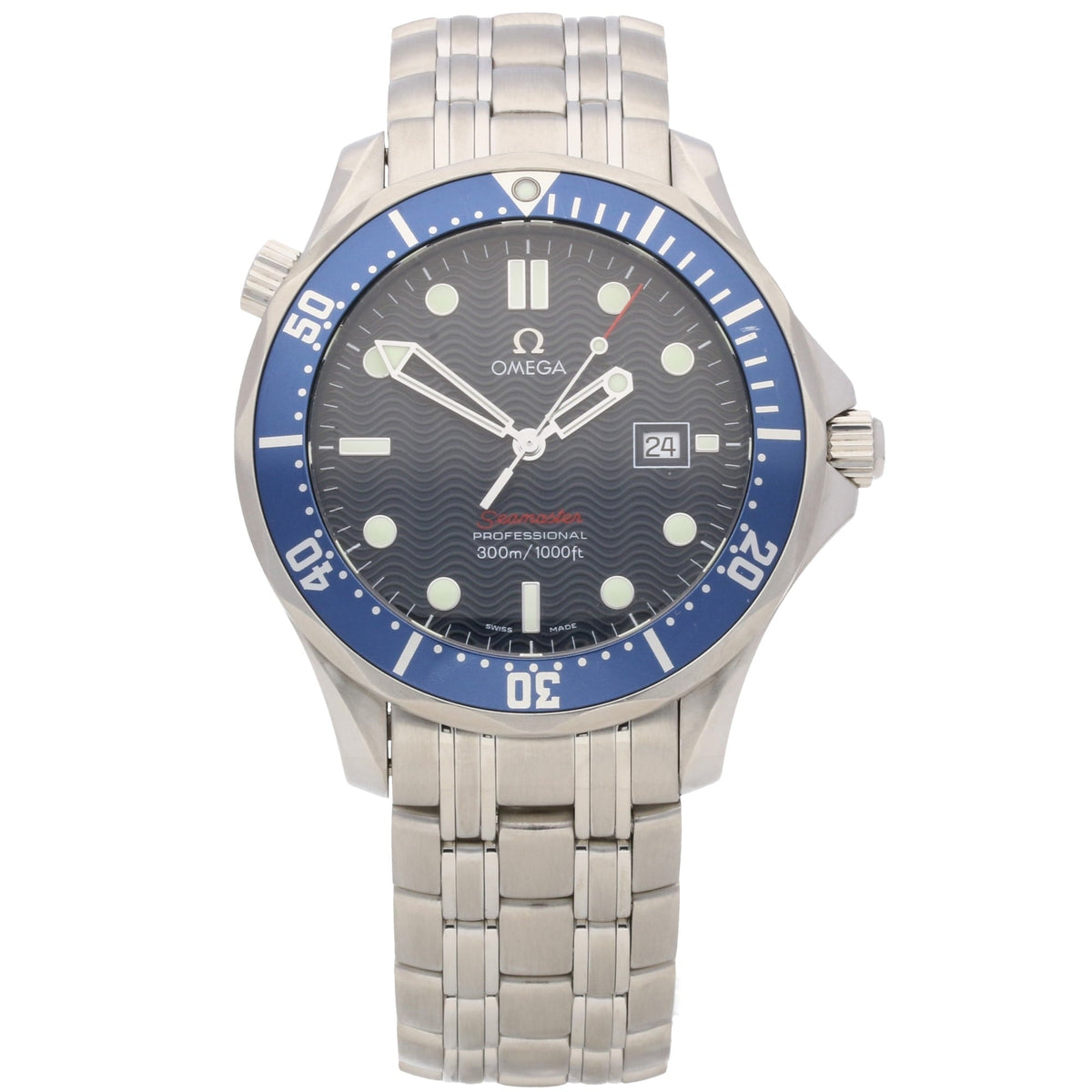 Seamaster 2221.80.00 - Gents Watch - Blue Dial & Bezel