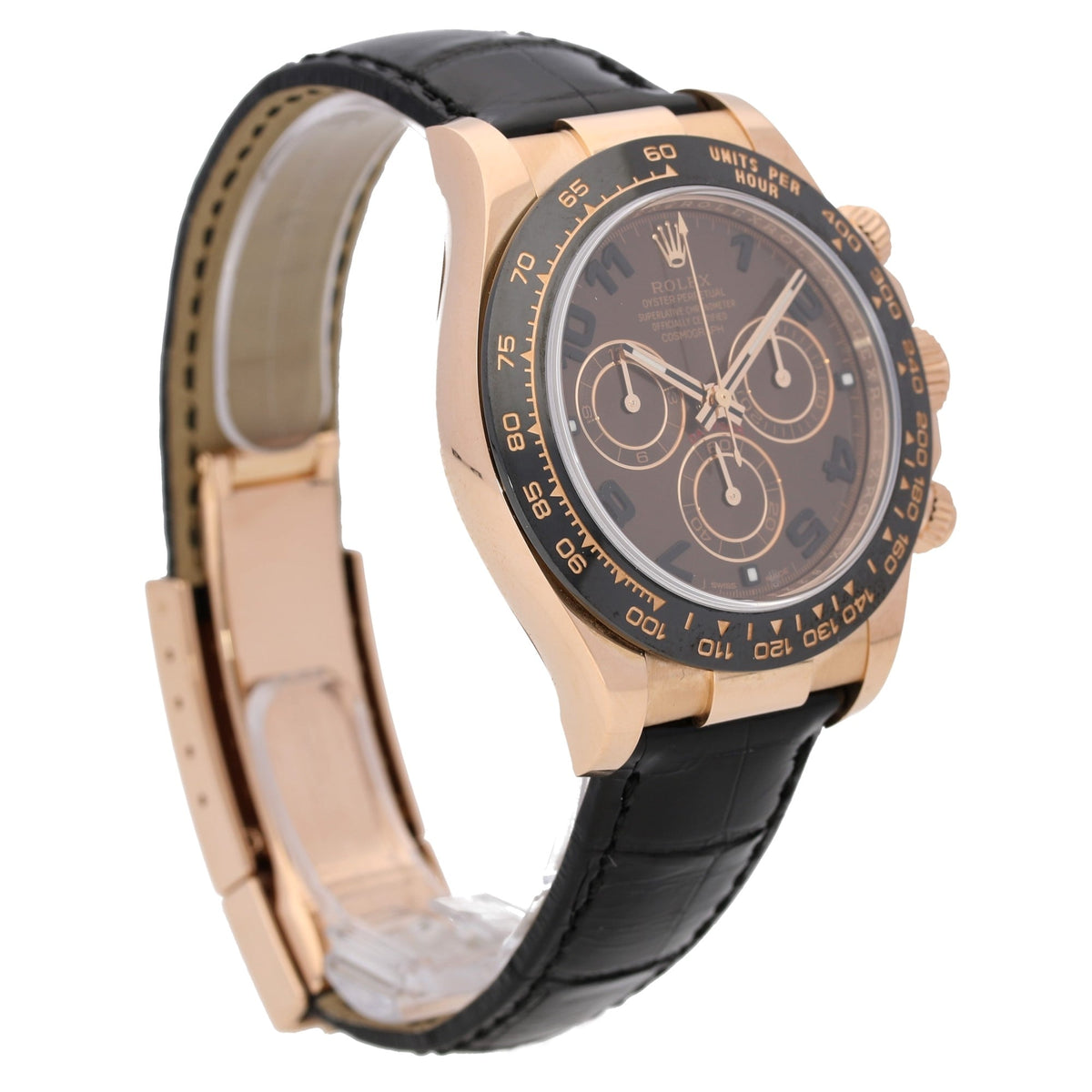 Daytona 116515LN - Gents Rose Gold Watch - Leather Strap - 2016